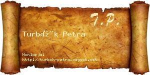 Turbók Petra névjegykártya